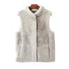 fur integrated waterproof mink vest jacket autumn and winter new medium and old large size loose fashion temperament short vest