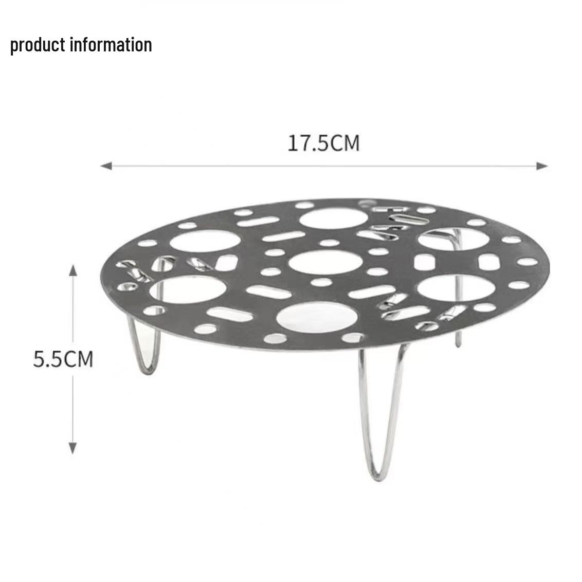 Adjustable Height Foldable Stainless Steel Steamer Rack and Basket