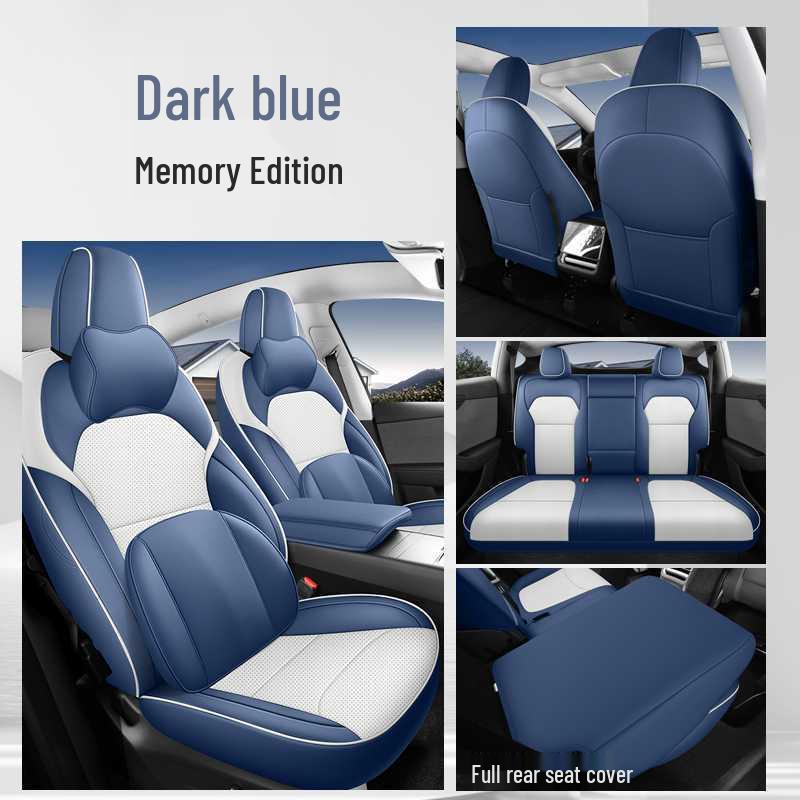 Tesla Model Y All-Season Wear-Resistant Leather Seat Covers & Cushions