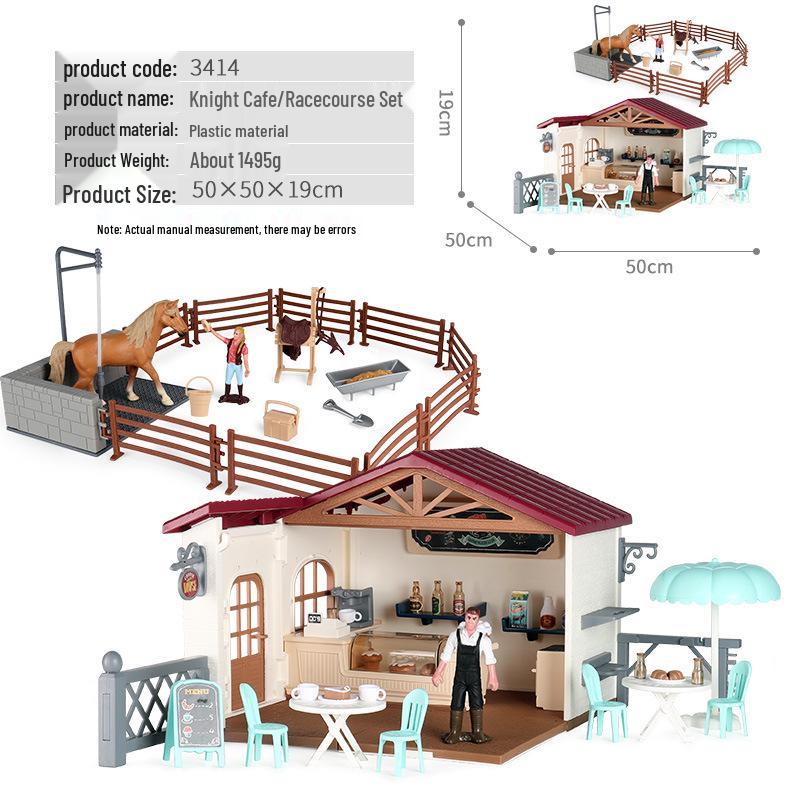 Children's Thousand-Mile Horse Simulation Model Toy and Sand Table Set