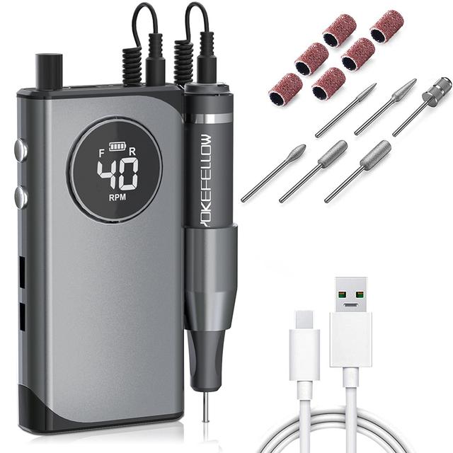 40000 об/мин, перезаряжаемая портативная мощная электрическая дрель для ногтей, профессиональная для УФ-лака, Arclic Gel