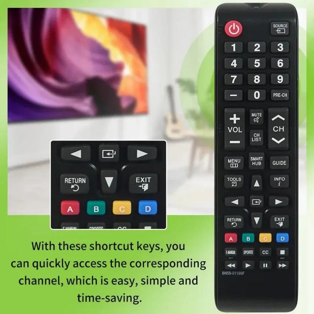 BN59-01199F Remote Control For Samsung TV Battery Operated Universal TV Remote Replacement