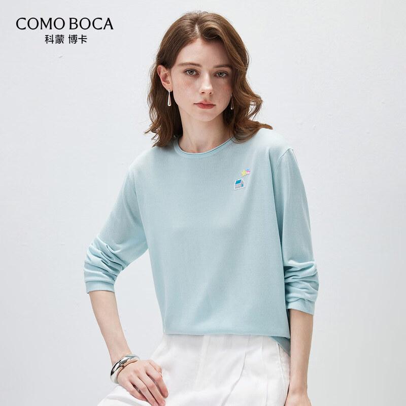 Komeng Boka Women s Lyocell Tencel Knit Long Sleeve T-Shirt L