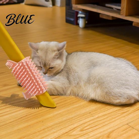 Cleaning Brush Corner Grooming Comb Multifunctional Silicone Rubbing Board Pet Massage Bathing Self Cat Scratcher