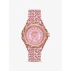 Limited-Edition Oversized Raquel Pavé Rose Gold-Tone Watch MK7343