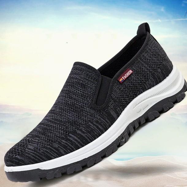 

Мужские кроссовки из ткани, удобные, дышащие, спортивные, для бега, отдыха на природе, легкие, для путешествий, работы, вождения 44 чёрный