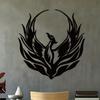 1pc Modern Phoenix Metal Wall Art Decor Home Gift Indoor Unique Halloween Christmas New Year