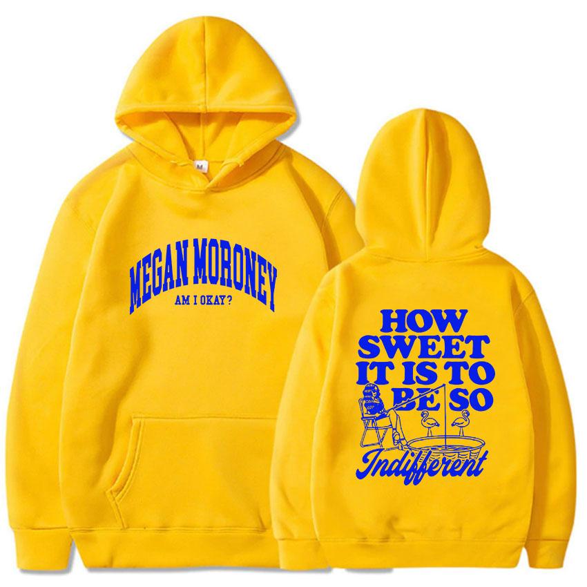 

Как приятно быть таким капюшоны Megan Moroney Am I Okay с принтом толстовки Sudaderas Hombre Зимние теплые с капюшоном мужские 3XL