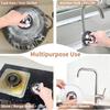 6Pcs Steel Wool Scrubber with Replacement Wire Pads Set(1 Scrubber+5 Pads)