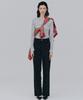 Bedermi Heart Pattern Black Denim Pants