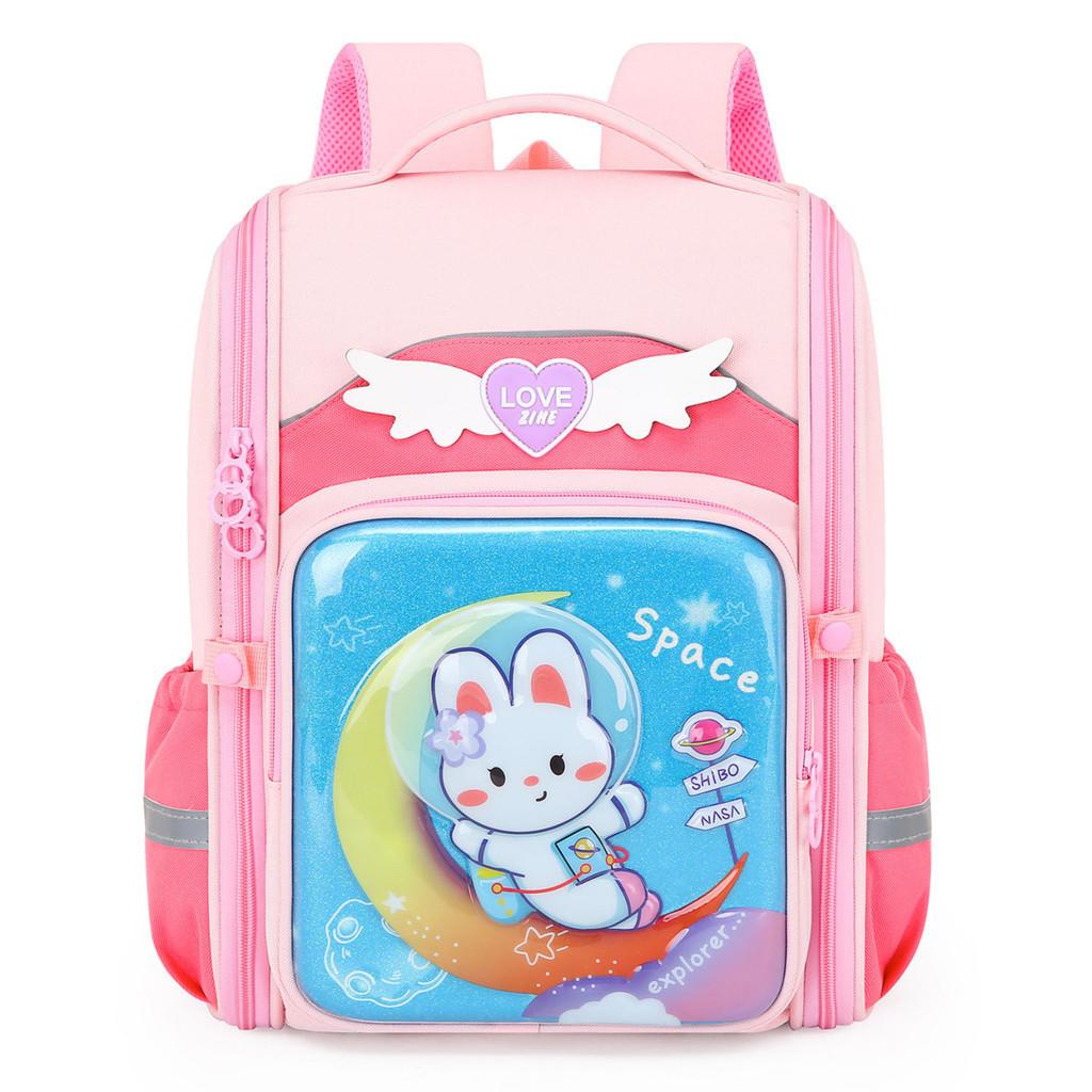 Fashionable Kids School Bag With Printing Elements High Capacity Storage Nylon Material Shoulder Bag
