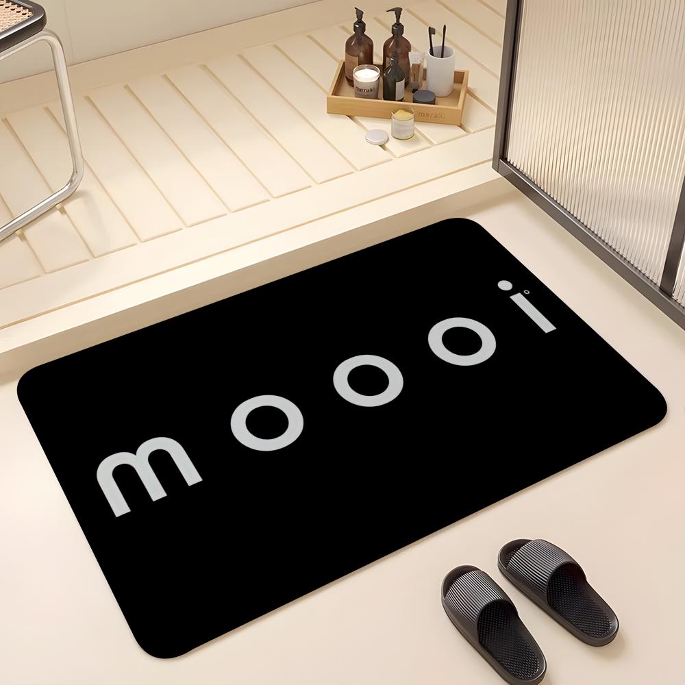 Beauty M-Moooi Floor Mat Absorbent Floor Mat Non-Slip Entrance Rug for Bathrooms Restrooms and Toilets