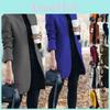 Womens Fashion Overcoat Trench Coat With Solid Color Long Warm Comfortable Jacket