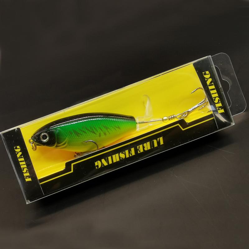 1pc/5pcs Topwater Fishing Lures , Pencil Plopper Fishing Lures for Bass Catfish Pike Perch, Top Water Bass Bait Lure