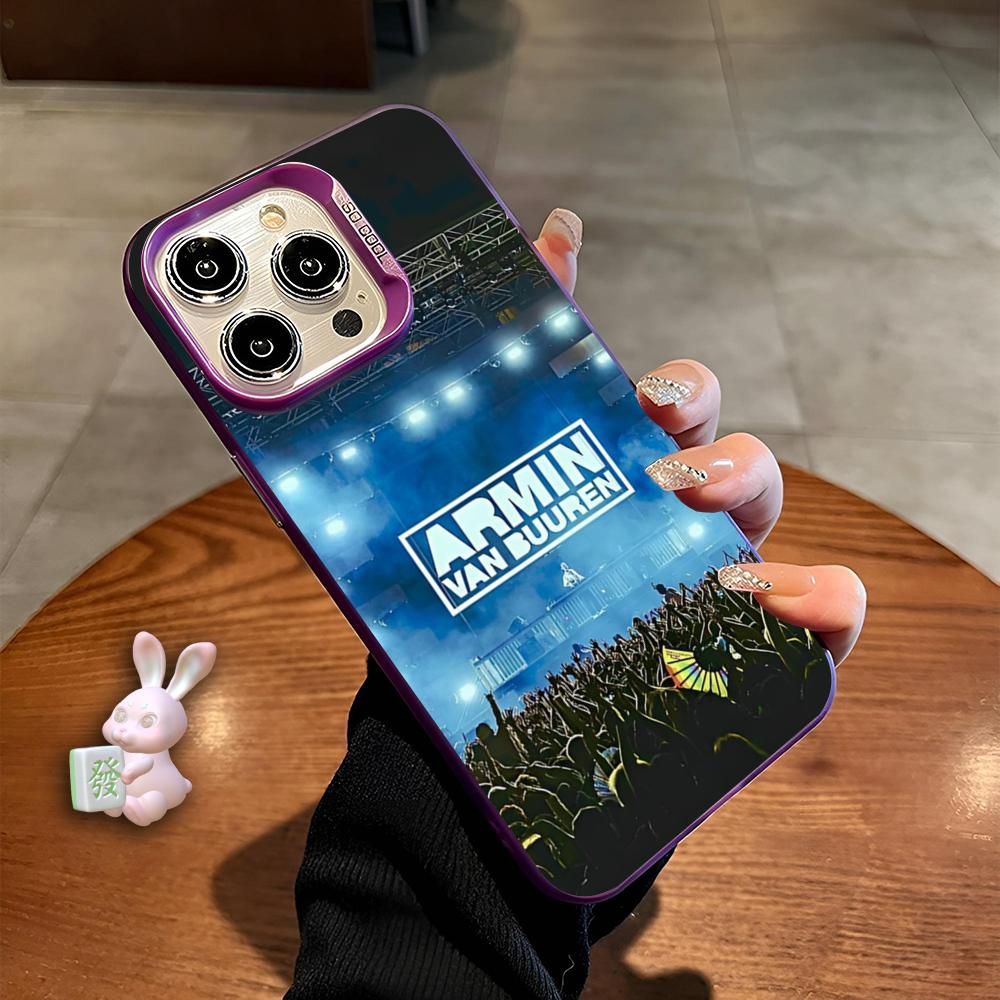 

Armin van Buuren Phone Case Shockproof Hard For iPhone 15 14 13 12 11 Pro Max Plus XS X Matte Colored Silver Cover iphone13