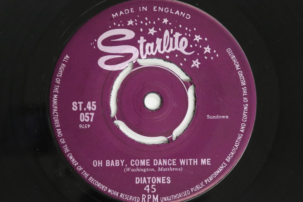 

7inch Record DIATONES - Oh Baby, Come Dance With Me / Ruby ST45057 STARLITE 1960 UK Reggae, Ska & Dub Used