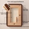 5-12in A4 A3 Solid Wood Black Walnut Frame Mortise and Tenon Round Corner Picture Frame Couple Photo Display Stand Home Decor