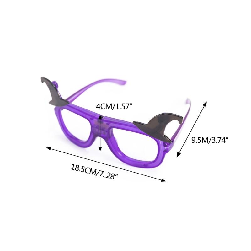 Fun Halloween Glasses Frame for Children and Adults Pumpkin, Witch Hat, Cool Flame Party Favors and Decorations Glasses