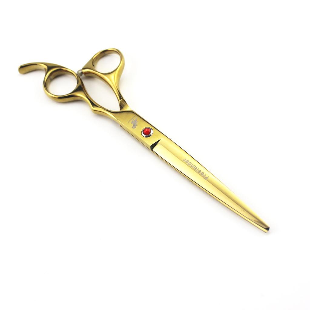 7.0 Inch, Hand Shape, Color, Electroplating, Pet Grooming Scissors, Straight Cut 4 Colors Optional