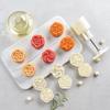 7pcs-Mooncake Mold Mid-Autumn Festival Hand-Pressure Flower Moon Cake Mould DIY Hand Mooncake Pressure Fondant Decoration Tools