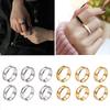 6 Stück 8mm Edelstahl Rilliger Fingerring Kern Rohling für Einlege-Ring Schmuckherstellung Polierter Komfort Rilliger Ring