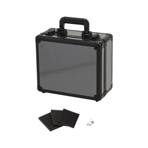 

Authentic Magnetic Loader Case with Lock, Reinforced Aluminum, ABS Resin, and Stainless Steel Guard, Storage Case for Trading Cards (35pt), Holds up t