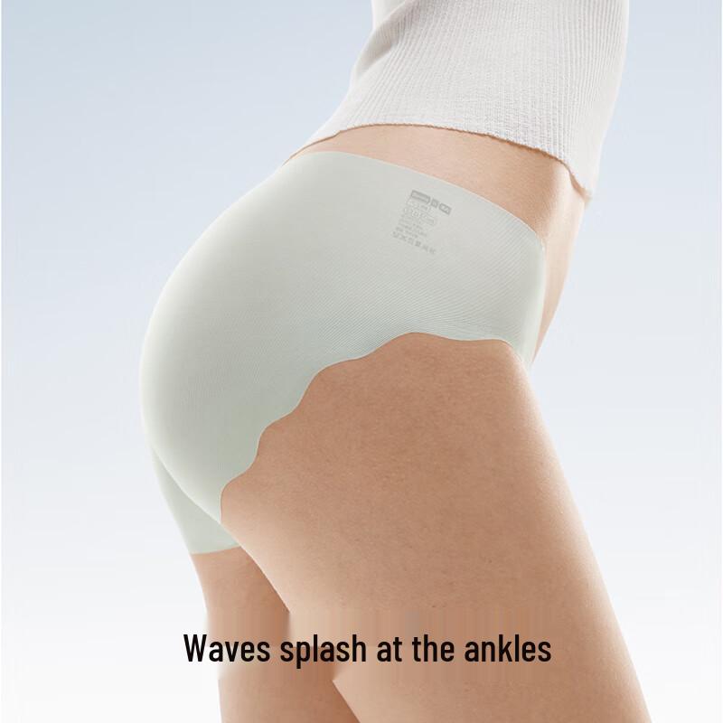 Bananain 511C Women's Ice Silk Seamless Mid-Waist Briefs 3-Pack