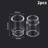 2Pcs TIG Welding Torch Stubby Gas Lens #4-12 Glass Set Professional Welding Tool Parts for WP17 WP18