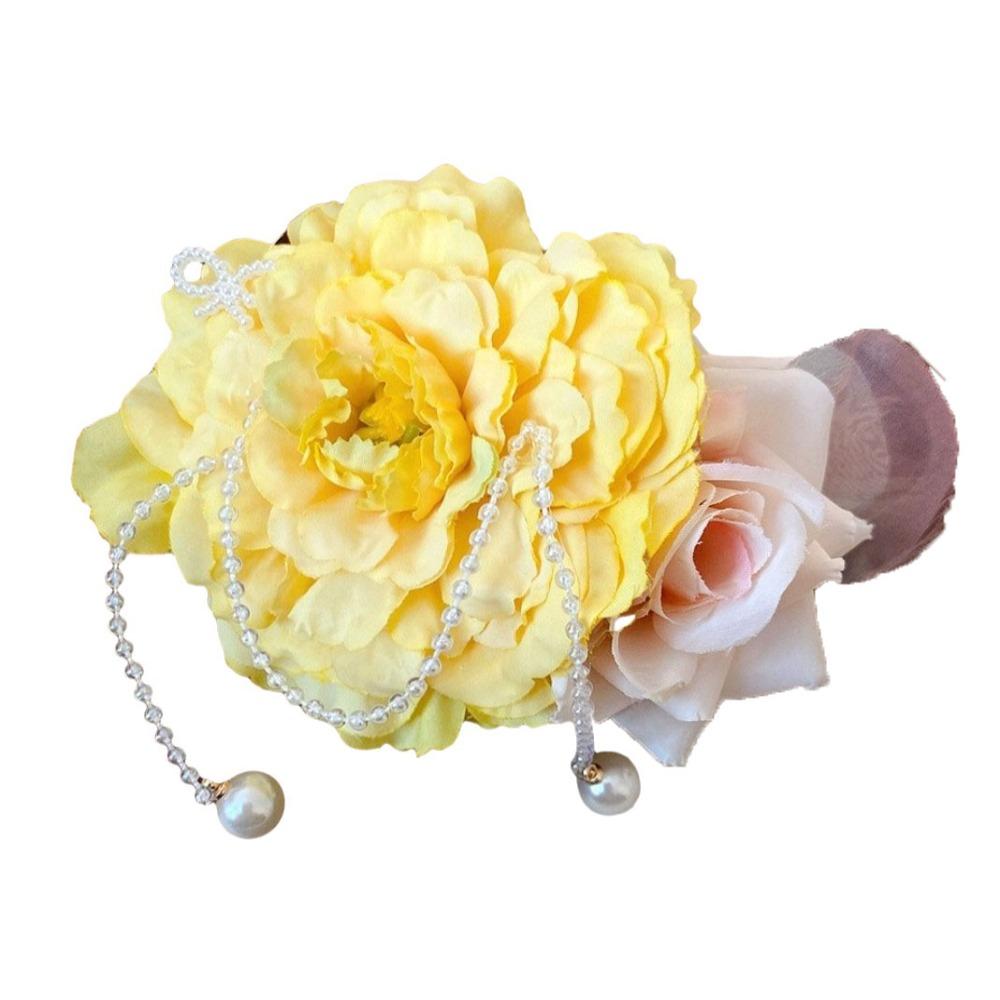 Ancient Style Flower Hair Clip Rose Flower Hanfu Hair Accessories  Photography Props