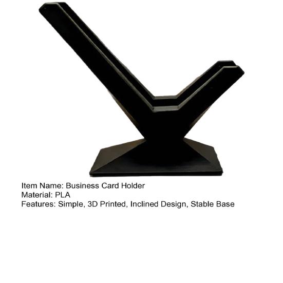 Yousheng 3D Printed Business Card Holder, Business Card Display Rack, Inclined Design Card Stand for Office Desk