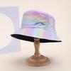 New big head circumference bucket hat women spring and autumn sunscreen sunshade show face small PU basin hat fashion bucket hat