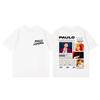 Rapper Paulo Londra Double Sided Print T Shirt High Quality Fashion Oversized Tshirt Men Women Clothing Casual Cotton Tshirts