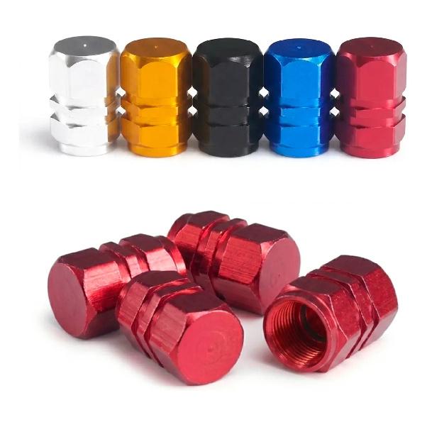 Bouchon de Valve Pivotante Couvercle de Jante en Aluminium Auto Moto 4 pièces