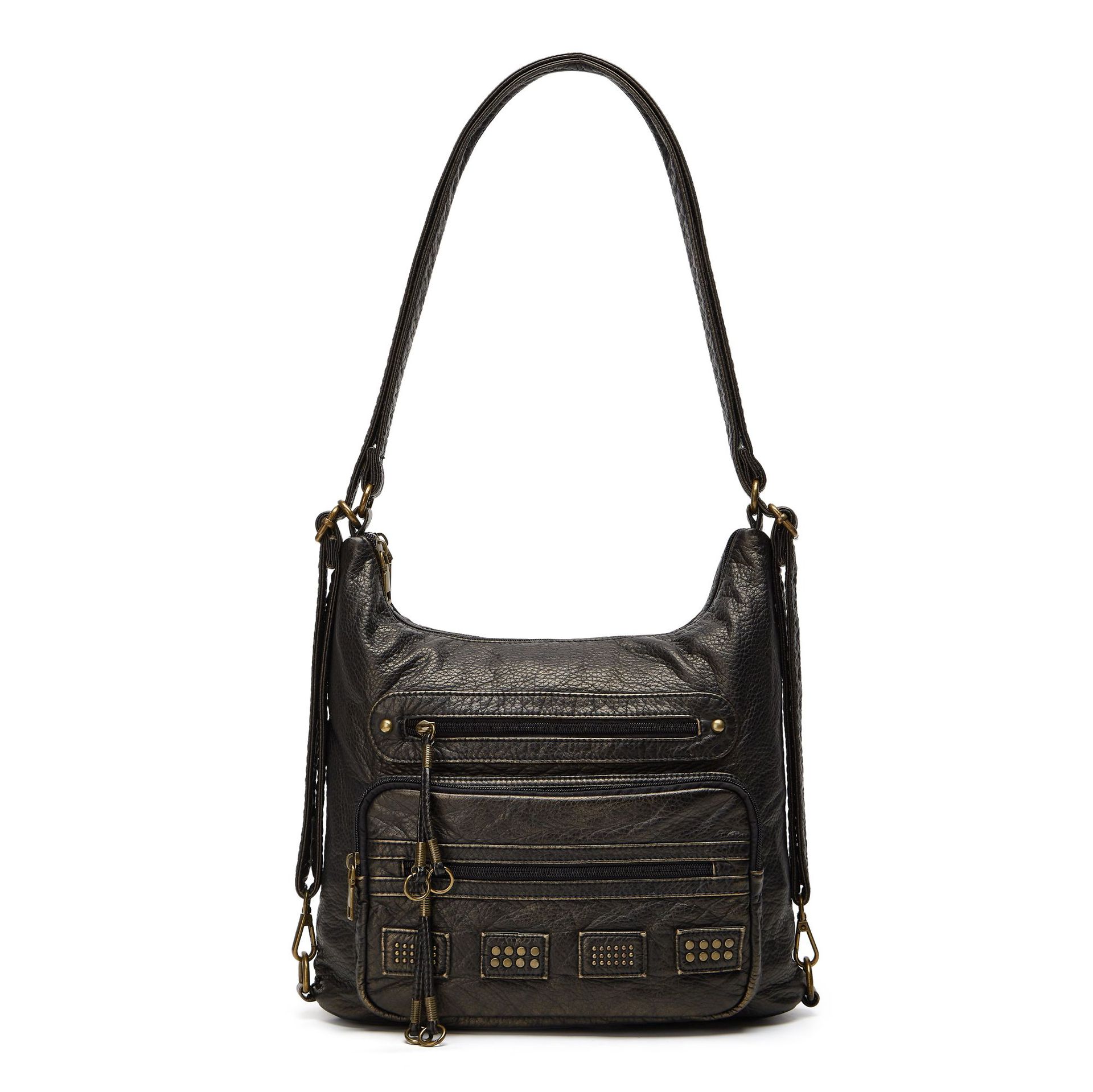 

Vintage Spice Girl Locomotive Bag Rivet Large Capacity Punk Shoulder Oblique Span Bag верблюд