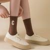 5 Pairs Casual Round Neck Women's Cartoon Socks Mid Tube Casual Men's Socks Breathable with Pattern Autum Winter Socks
