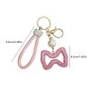 Hollow Out Design Leather Rope Keychain Simple Style Car Key Pendant  Personal Accessories