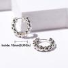 New Fashion Silver Color Geometric Round Hoop Earrings For Women Girls Shiny Rhinestone Delicate Wedding Jewelry Gifts
