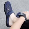 Summer Men's Backless Walking Mule  Slip-on Closed Toe Loafer Casual Slide Slipper Traveltime Mule for Men