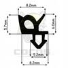Seal for PVC windows S-1387F GRAY 1m
