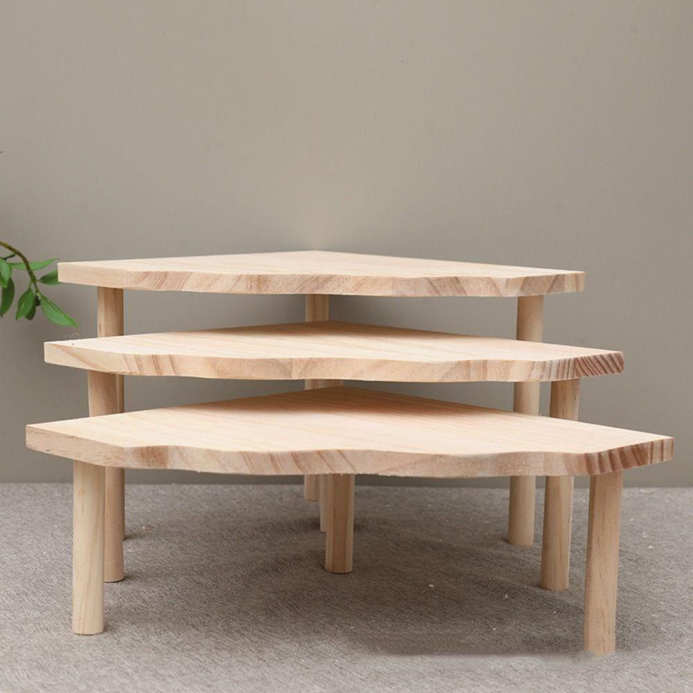 Wooden Hamster Platform Funny Mini Wood Table Playset Small Pets Playing Stand  For Chinchilla