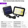 160/120/100COB Solar Sensor Split Wall Lamp 3 Mode Waterproof Motion Garden Street Lights Security Solar Lamp Garden Light