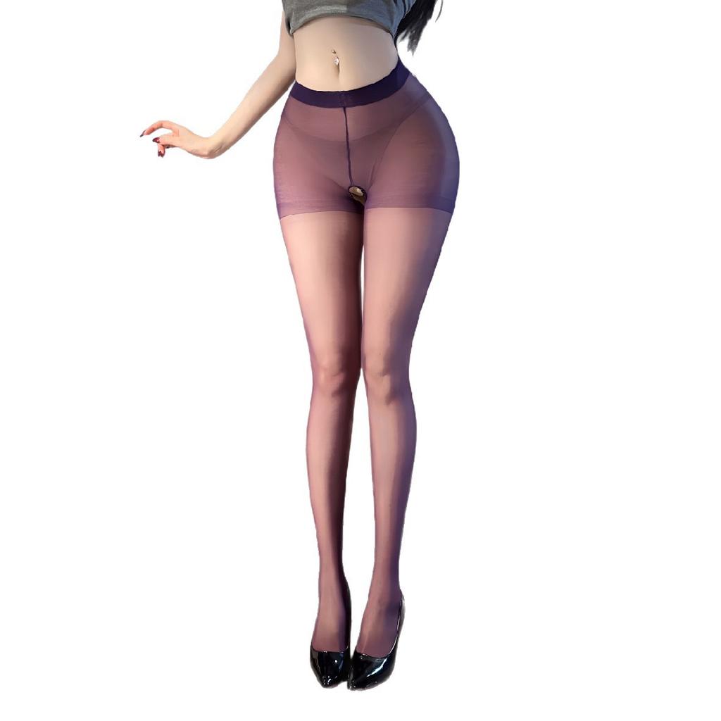 Night thoughts, night charm, open silk stockings, ladies' one-piece see-through, sexy and tempting, beautiful legs without taking off A3003