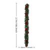 Customizable Display Christmas Garland Poinsettia Decoration