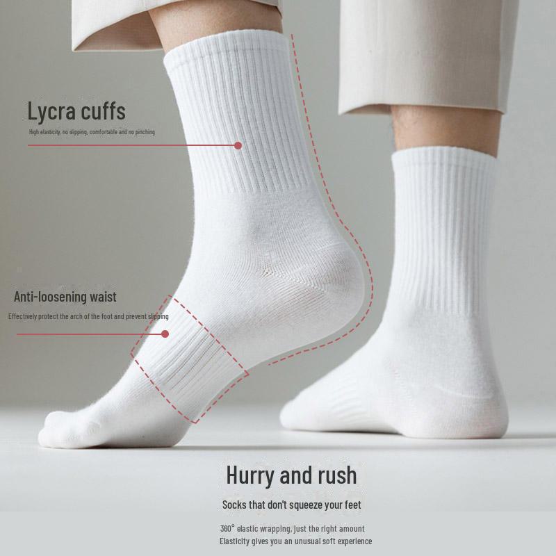 Men's Thickened Warm Xinjiang Cotton Socks - Three Tube Styles, High Waist, Sweat-Absorbing, Perfect for Autumn and Winter Sports