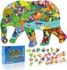 Puzzle Elephant Children, Jigsaw Puzzle 200 Pieces Animal Puzzle Toy Children's Puzzle Gift for Toddlers Boys Girls from 3 4 5 6 7 8 9 Years