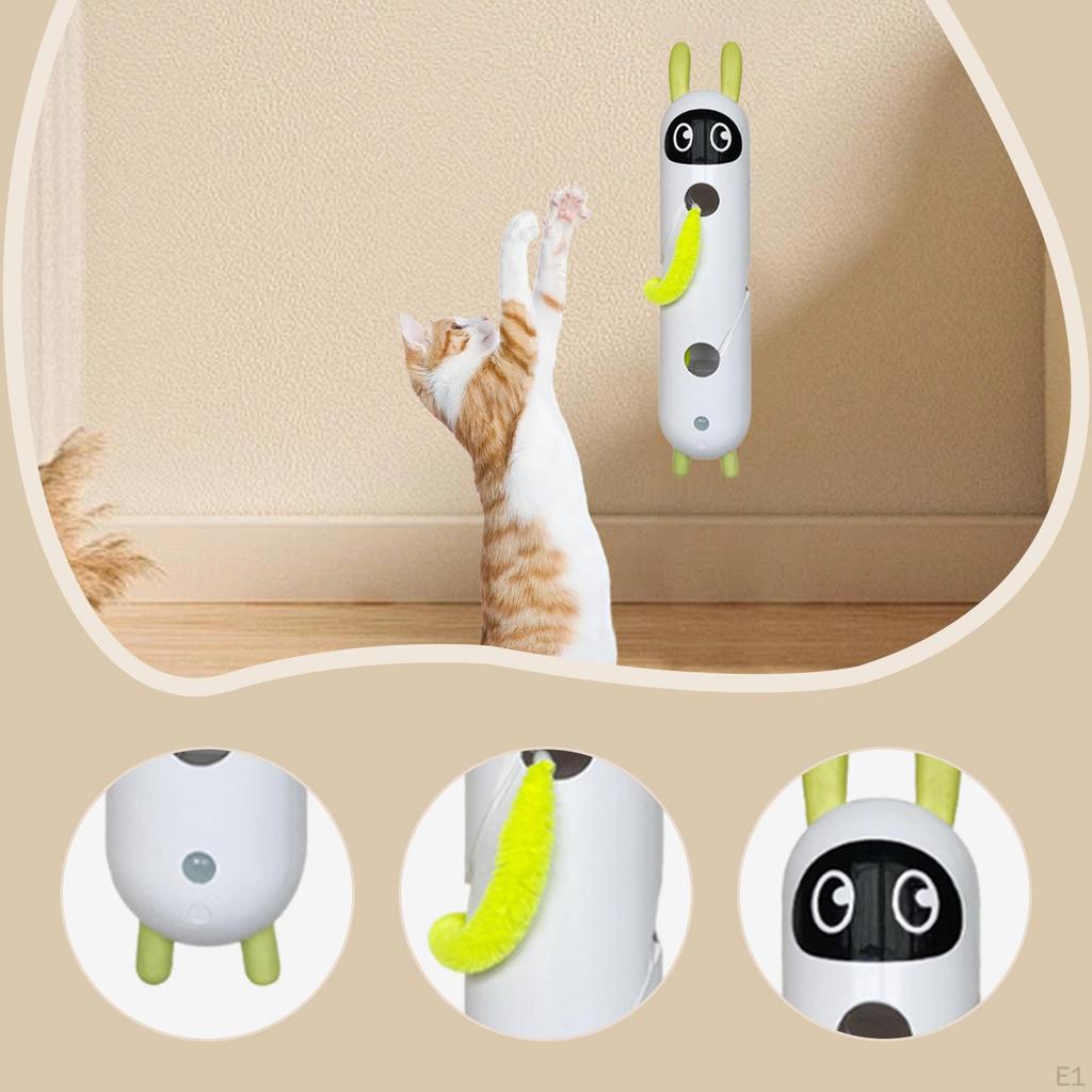 Interactive Cat Toy Teasing Automatic Rechargeable Stable Suction Cup Teaser for Small