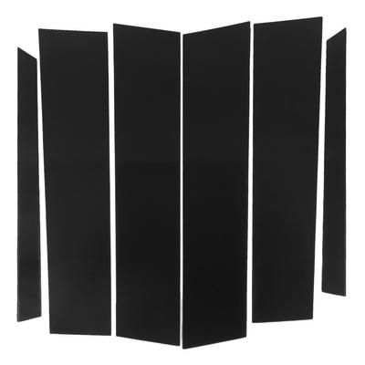 6 PEZZI Modanatura Montante Porta Finestrino Nero Lucido Stile 4D PC Ricambio Lucido per Mercedes-Benz Classe M 2006-2011 W164
