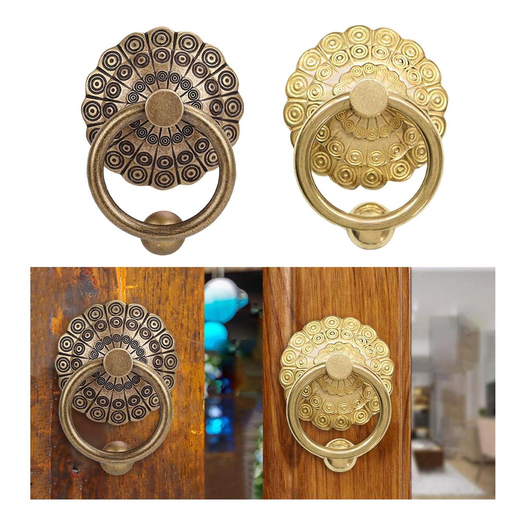 Front Door Knocker Vintage Brass Door Pull for Fence Farmhouse Wooden House