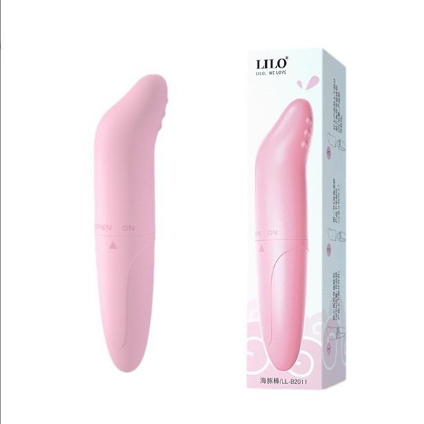 Lelo Dolphin Vibrator: Single-Frequency AV Wand Massager for Women.