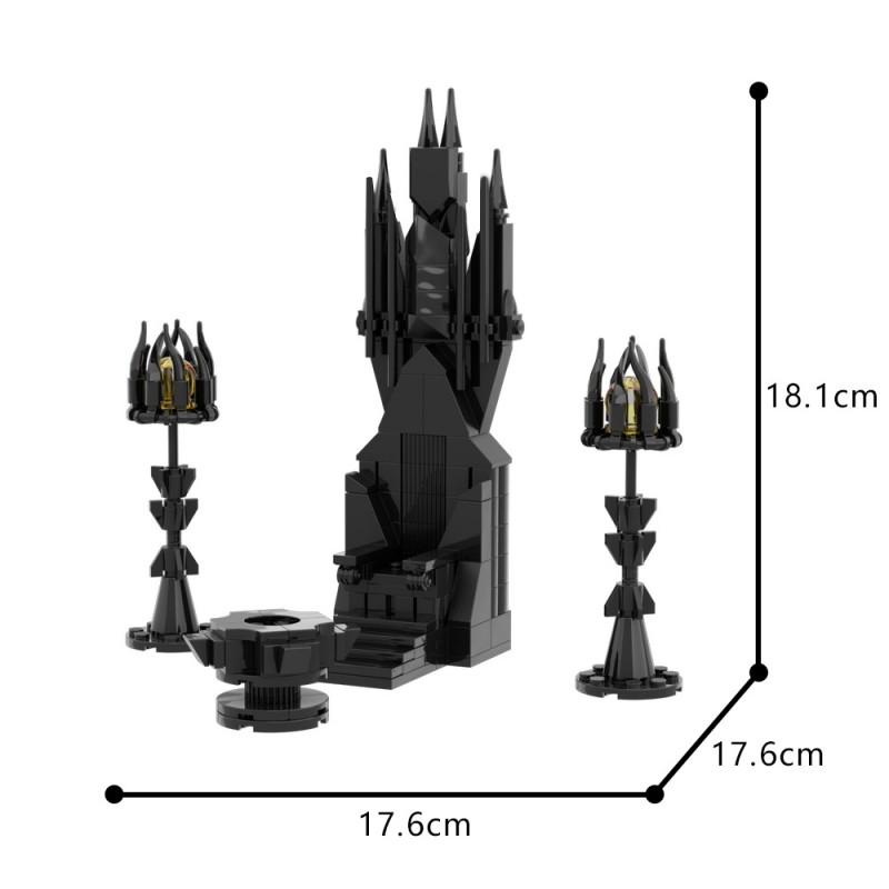 Saruman Throne Scene Creative Assembly Model High Brick Parts MOC Building Blocks Toy